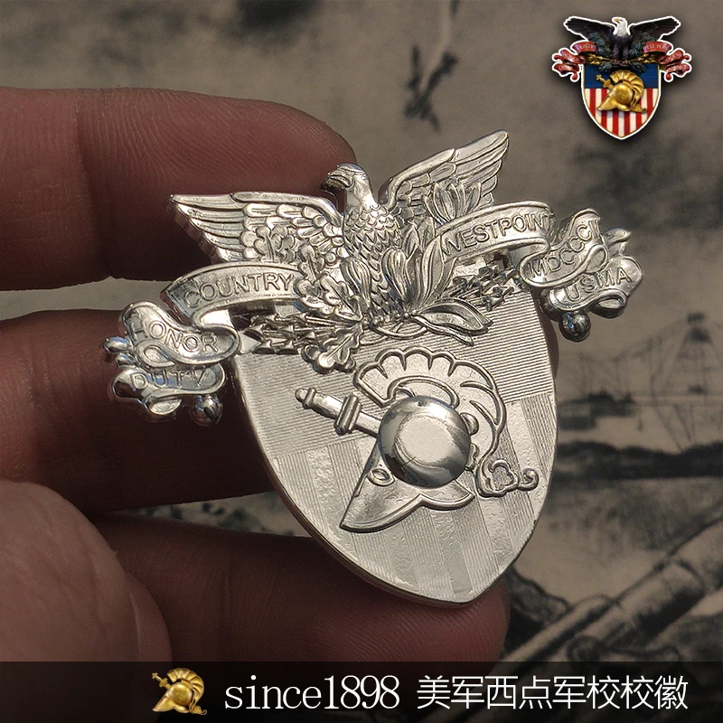 Американская медаль Westpoint Mdccci USMA Академия шлем щит заслуженный страна честь