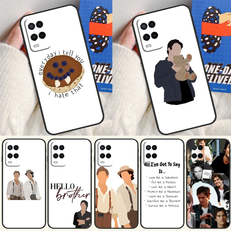 Фото Дневники Деймон и Стефан вампира для Oppo A16 A76 A96 A15 A80 A60 A40 A94 A54 A98 A78 A18 A38 A58 A17 A77 A74 A57S Чехол для телефона №1