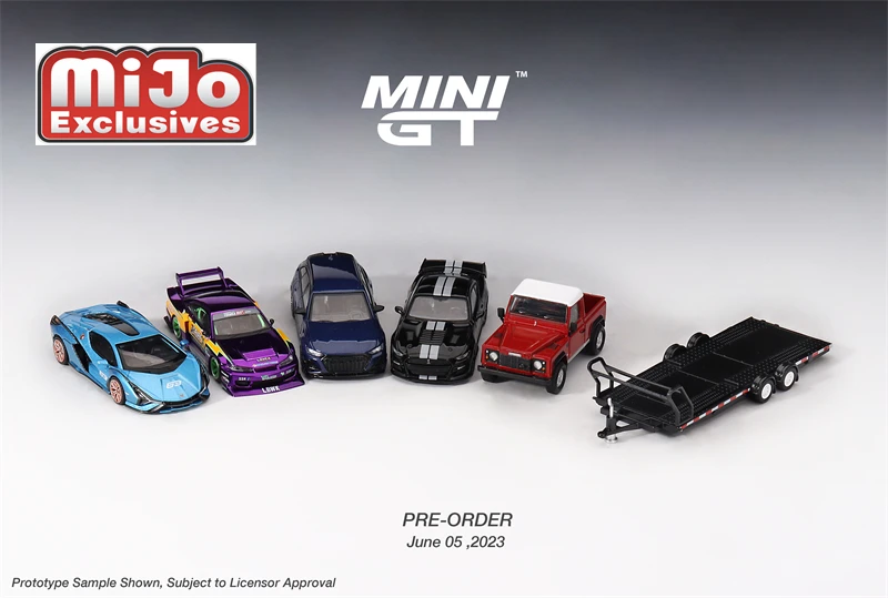 

**Pre-Order** MINI GT 1:64 Sian FKP 37 ABT RS6-R Blue Shelby GT500 Nissan S15 SILVIA LB-Super Silhouette #555 D90 Red Mijo