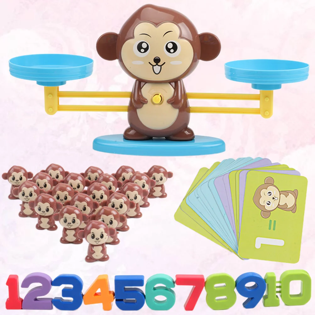 

1 Set of Digital Balance Monkey Addition and Subtraction Math Game Educational Arithmetic for Kids