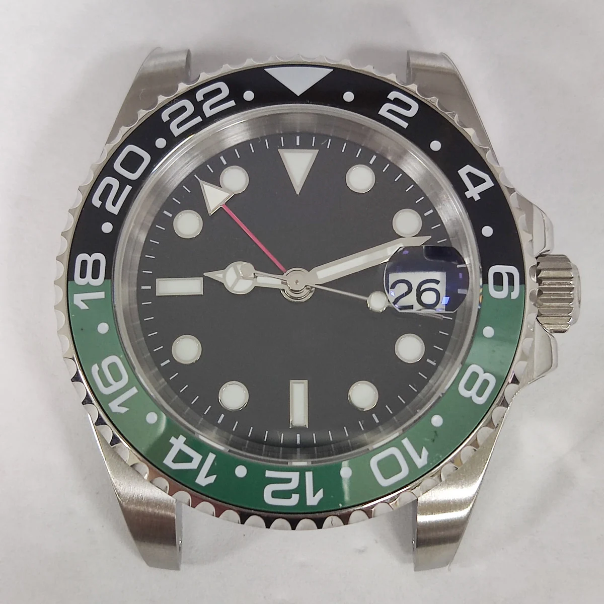 40 мм GMT nh34 чехол с пользовательским логотипом сапфировое стекло nh35 для часов