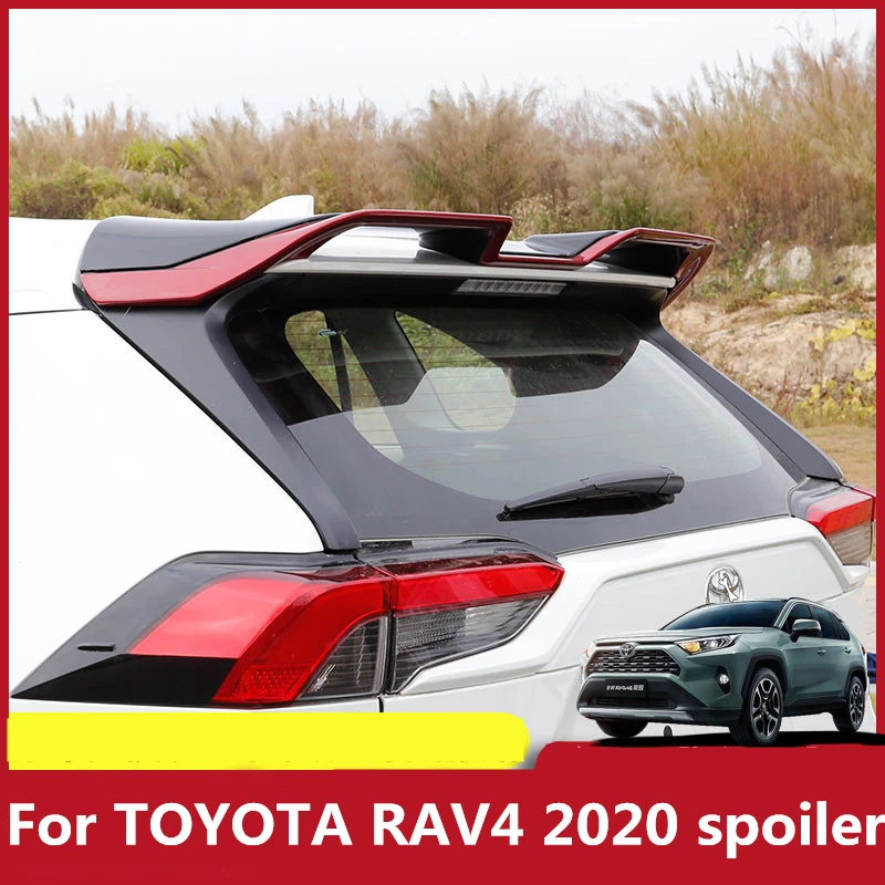 Спойлер для TOYOTA RAV4 2020 2021 2022 высококачественный материал ABS крыло заднего
