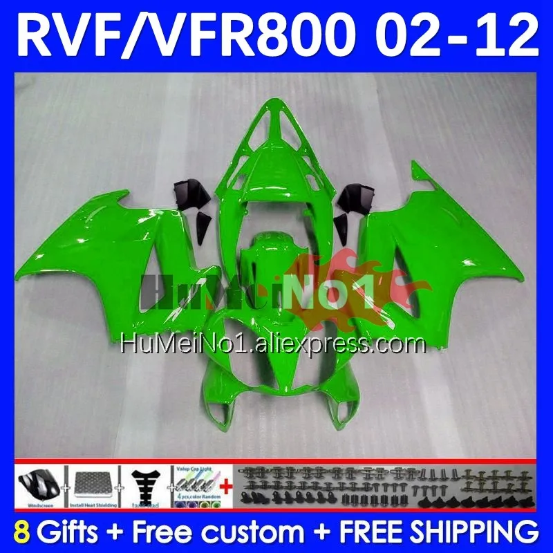 

Interceptor For HONDA VFR800 VFR 800RR 800 RR 02 03 04 05 06 07 130No.139 green stock VFR800RR 2008 2009 2010 2011 2012 Fairing