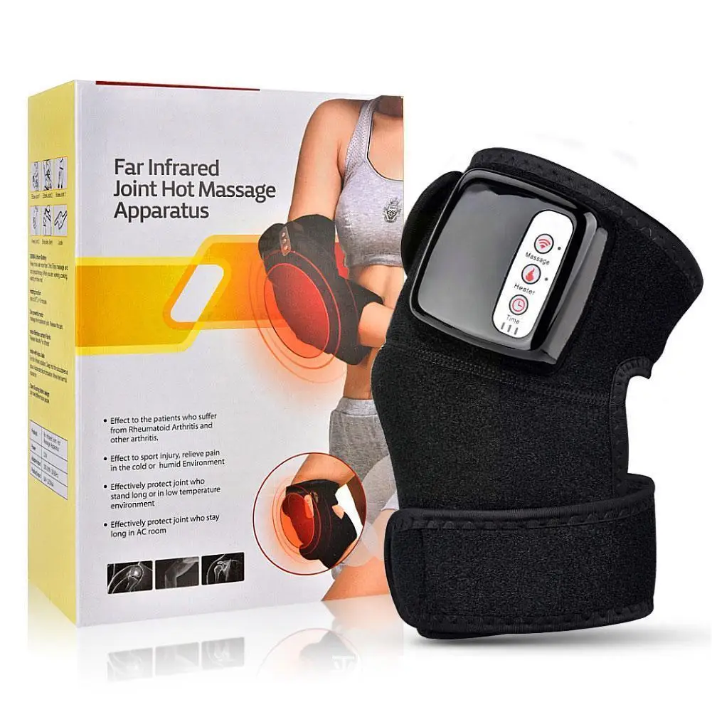 

Electric Heating Knee Massager Far Infrared Joint Physiotherapy Knee Pain Body Relief Vibration Pad Health Care Massage Elb J4R8