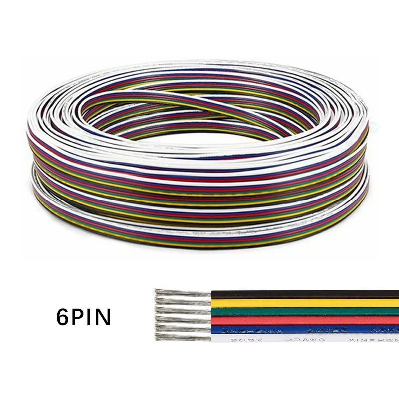 

Электрический провод Lisxchda 22 AWG 5/10/20/30/50/100 м