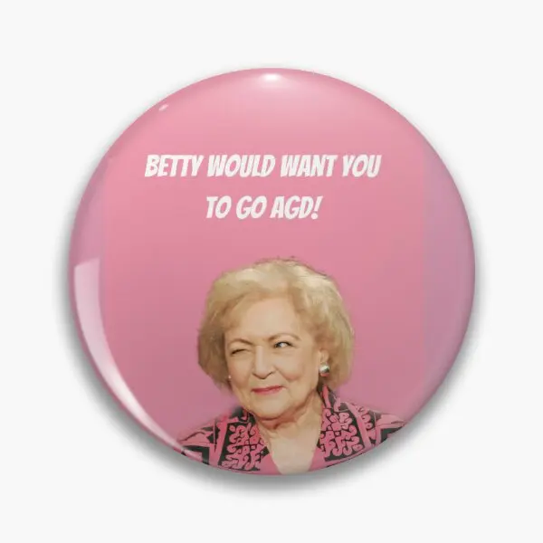 

Мягкая булавка Бетти Уайт была Альфа-Гамой, милая булавка на лацкан шляпы, креативная мультяшная Женская Брошь на одежду, металлический значок на воротник, подарок