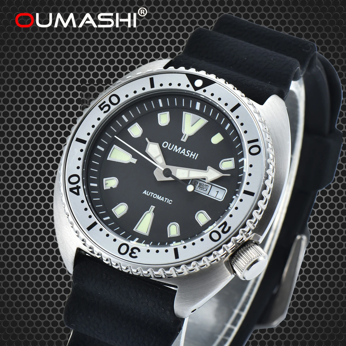 

NH35 NH36 OUMASH 42.5mm Men Watchs Automatic Movement Mechanical Watch Sapphire Glass Super Luminous Wristwatch 5Bar Water Proof