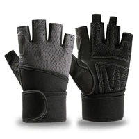 2 pcsset men women half finger fitness ridding gloves breathable non slip wear resistant weightlifting gloves