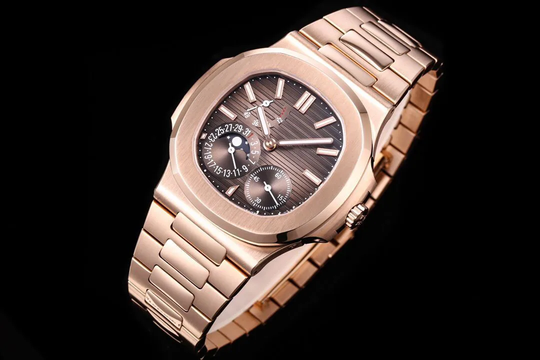 

Rose color ZF factory new 5712GR "King of Steel" shocking debut! Super all-in-one Cal.240 PS IRM C LU top quality men's watches