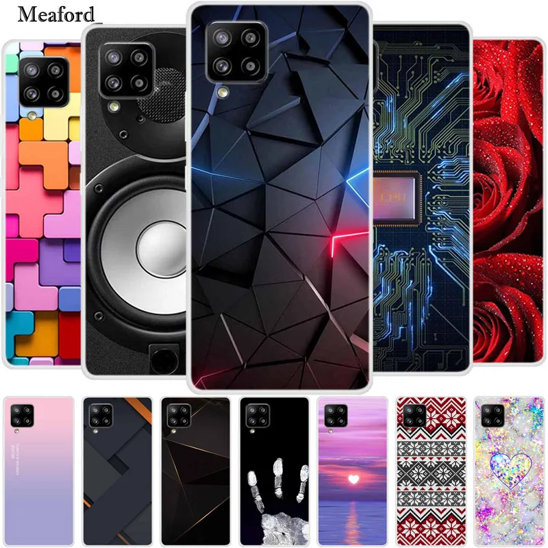 Роскошный чехол с цветочным рисунком для Samsung A42 5G мягкая задняя крышка из
