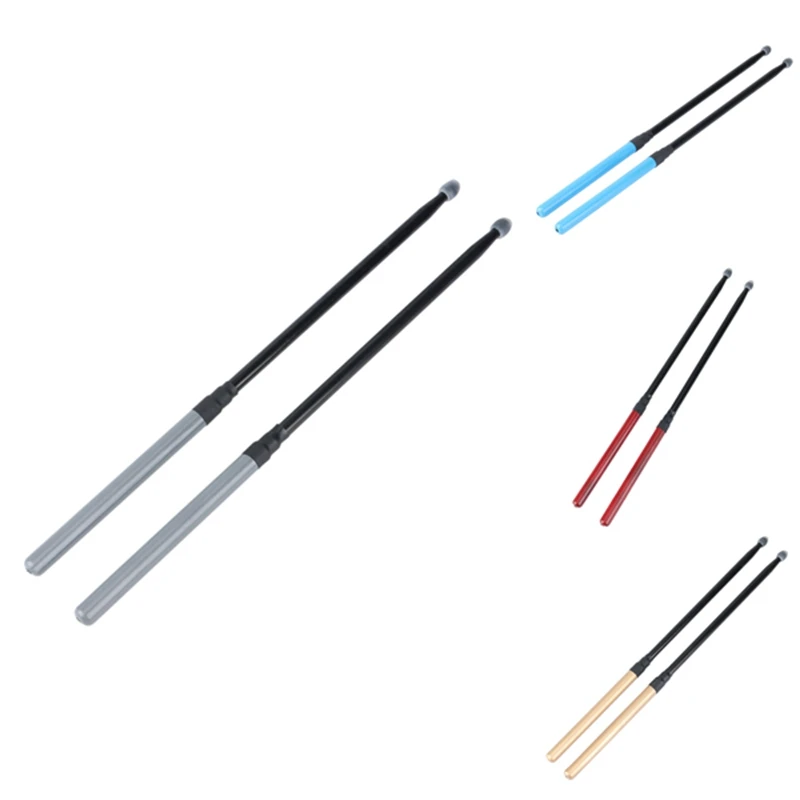

1Pair 5A Aluminium Alloy Drum Sticks With Head Cover For Drum And Jazz Drum Strength Practicing Endurance Exercises