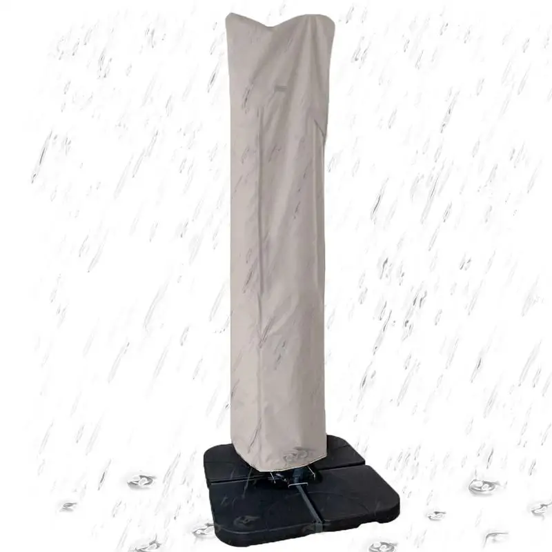 

Patio Umbrella Parasol Cover Offset Umbrella Cover Waterproof Cantilever Parasol Cover Anti-UV Waterproof Outdoor Umbrella Cover