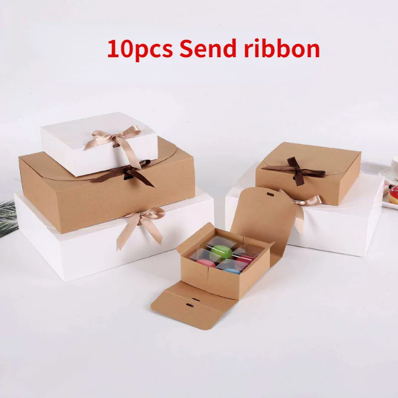 

10pcs Gift Box Event & Party Supplies Packaging Wedding Birthday Candy Chocolate Valentines Day Favors Clothes Gift Boxes