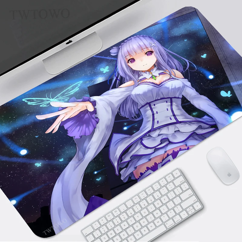 

Новый игровой коврик для мыши XL с надписью «Re:life in a Different World From Zero», коврик для мыши XXL, коврик для мыши из натурального каучука, Настольный ко...