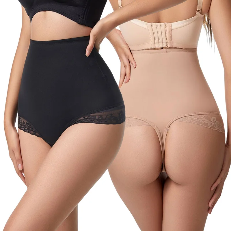 Postpartum Shapewear Waist Trainer Sexy Thong Lace Underpants Slimming Underwear for Women Corset for Weight Loss Tummy Control