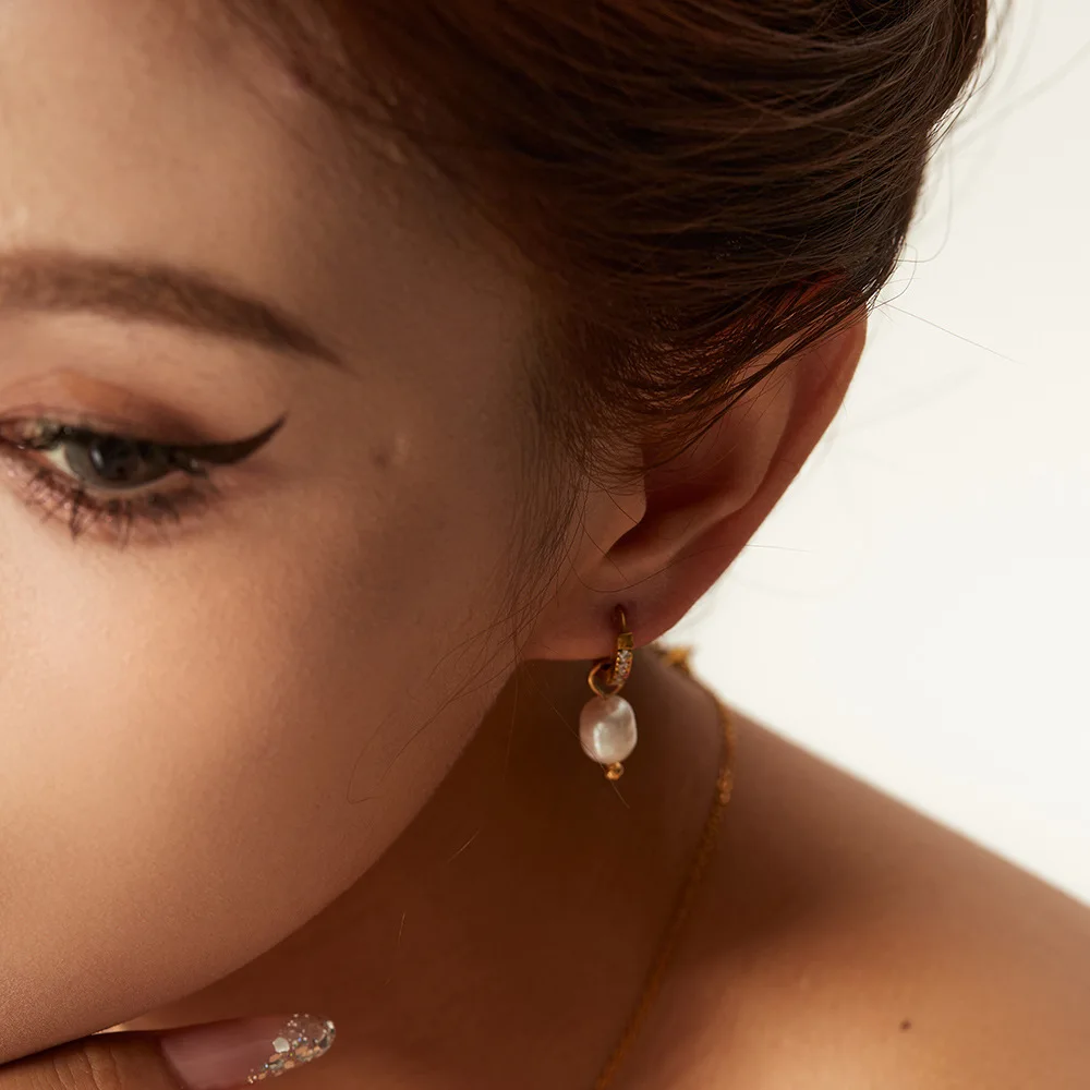 Серьги-кольца Huggies женские из нержавеющей стали ювелирные украшения со съемным