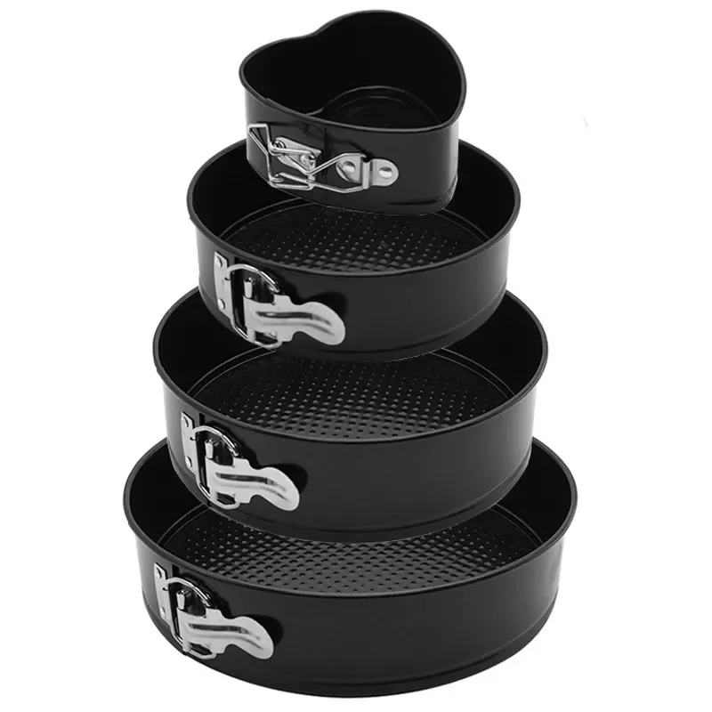 

2022 4/7/9/10inch Springform Pans Set, Carbon Steel Baking Pan / Non-stick Mini Cake Pans, Round Bakeware Cheesecake Pan
