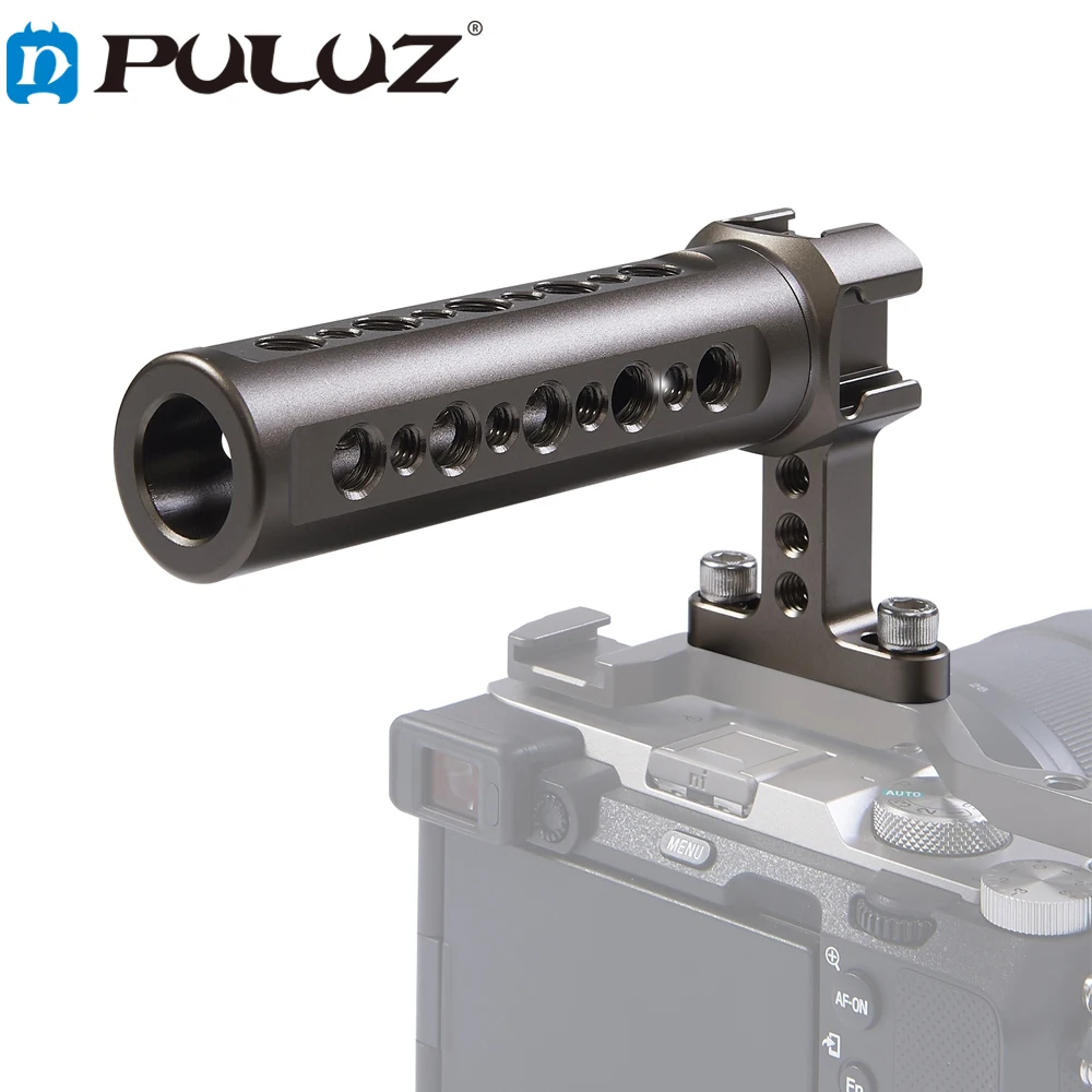 

PULUZ Handheld Video Stabilizer Top Handle with 3 Cold Shoes Mount Photo Studio Photography Accessories for Camera Cage