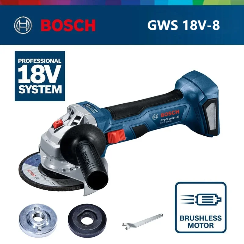 

Аккумуляторная угловая шлифмашина Bosch GWS 18V-8 18В