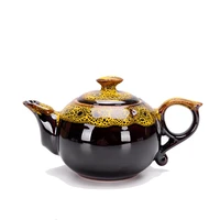kiln change glaze chinese traditional tea pot elegant design tea sets service china red teapot creative gifts