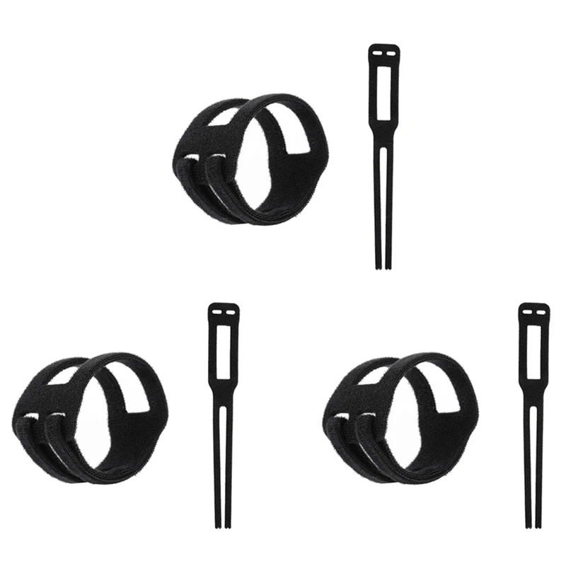 

3Pair Adjustable Thin Fitness Portable Pain Sports Yoga Badminton Basketball TFCC Tear Wrist Band,Black