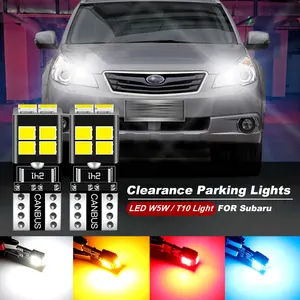 2PCS FOR Subaru Outback 2000-2014 2005 2006 2007 2008 2009 2010 2011 2012 2013 LED Parking Light T10 W5W Clearance Lamp CANbus