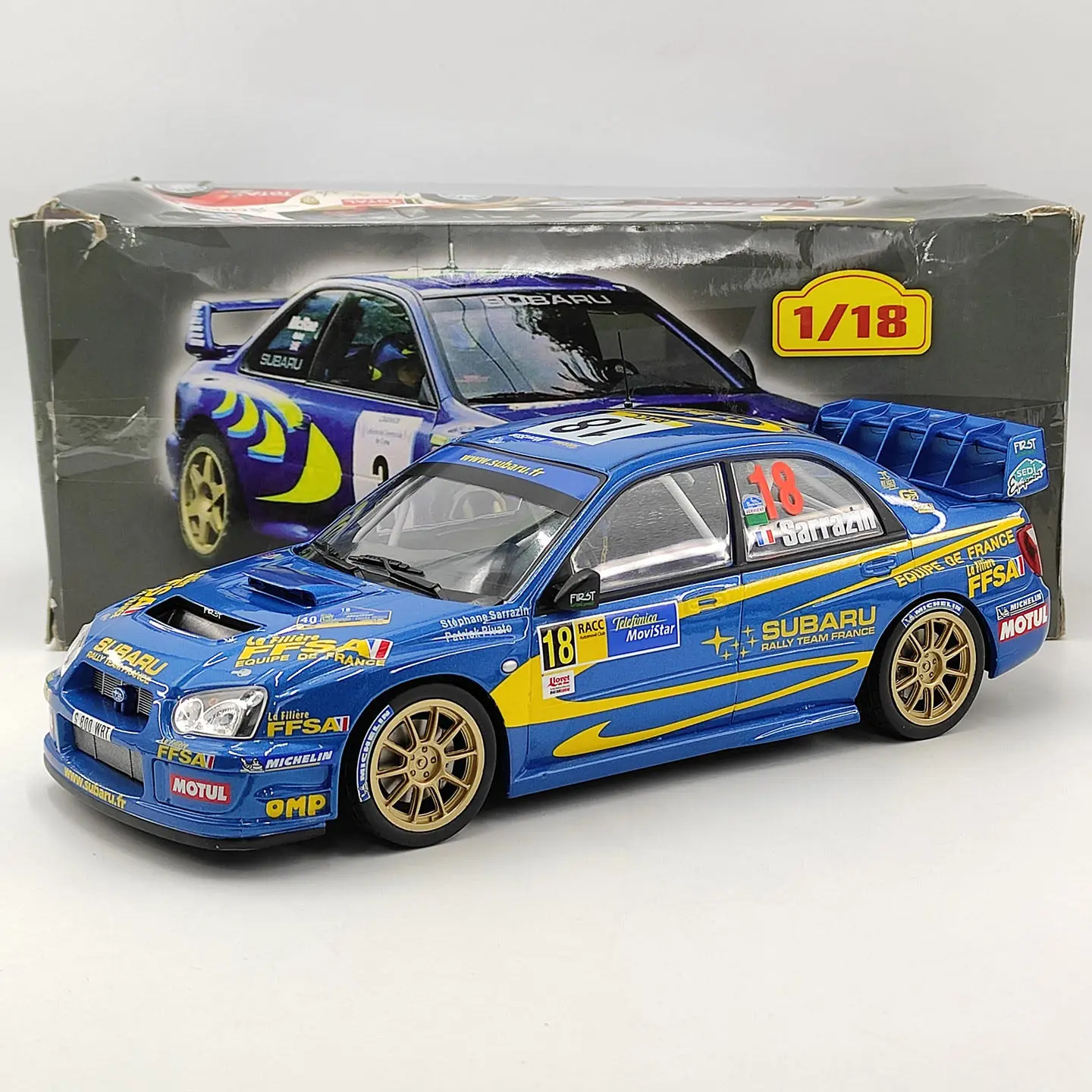 Фото Модель IXO 1:18 Subaru Impreza S9 WRC (из литого металла) # Модель автомобиля 18 Rally Alloy №1
