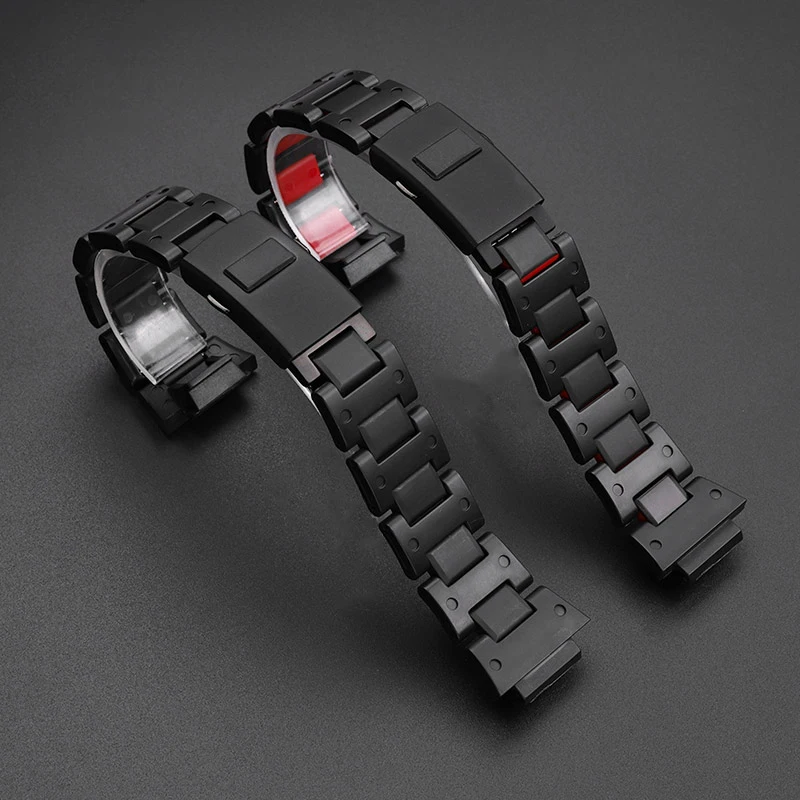 Фото GWB5600 Легкий пластиковый стальной ремешок для часов Casio g-shock 3461 GW-B5600 GW-B5600HR/BC/AR Черный, красный, удобный композитный ремешок для часов №2