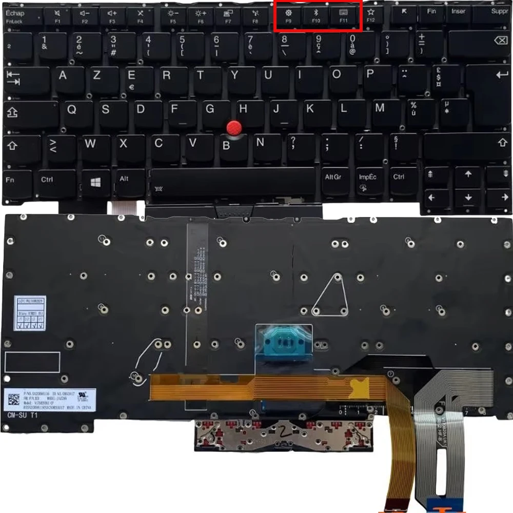 Французская клавиатура с подсветкой для Lenovo ThinkPad T490S 20NX 20NY T495S 20QJ 20QK P1 Gen 1 20MD 20ME 2 20QT