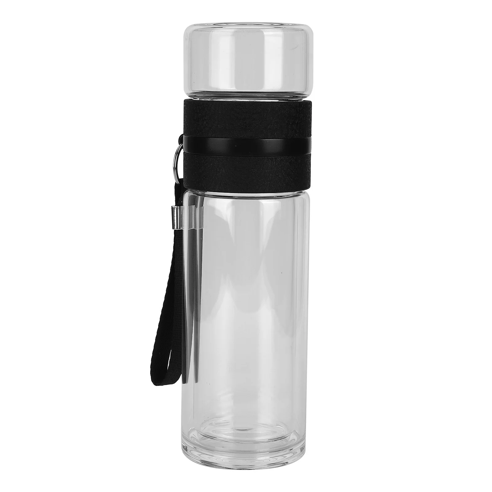 

Separation Bottle Double Wall Glass Infuser Water Bottle Home Office Drinking Supplies