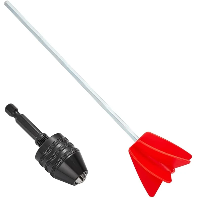 

Paint Mixer & Epoxy Mixer Attachment With 1/4Inch Hex Shank Drill Chuck For Mixes Epoxy Resin,Latex,Oil Paints