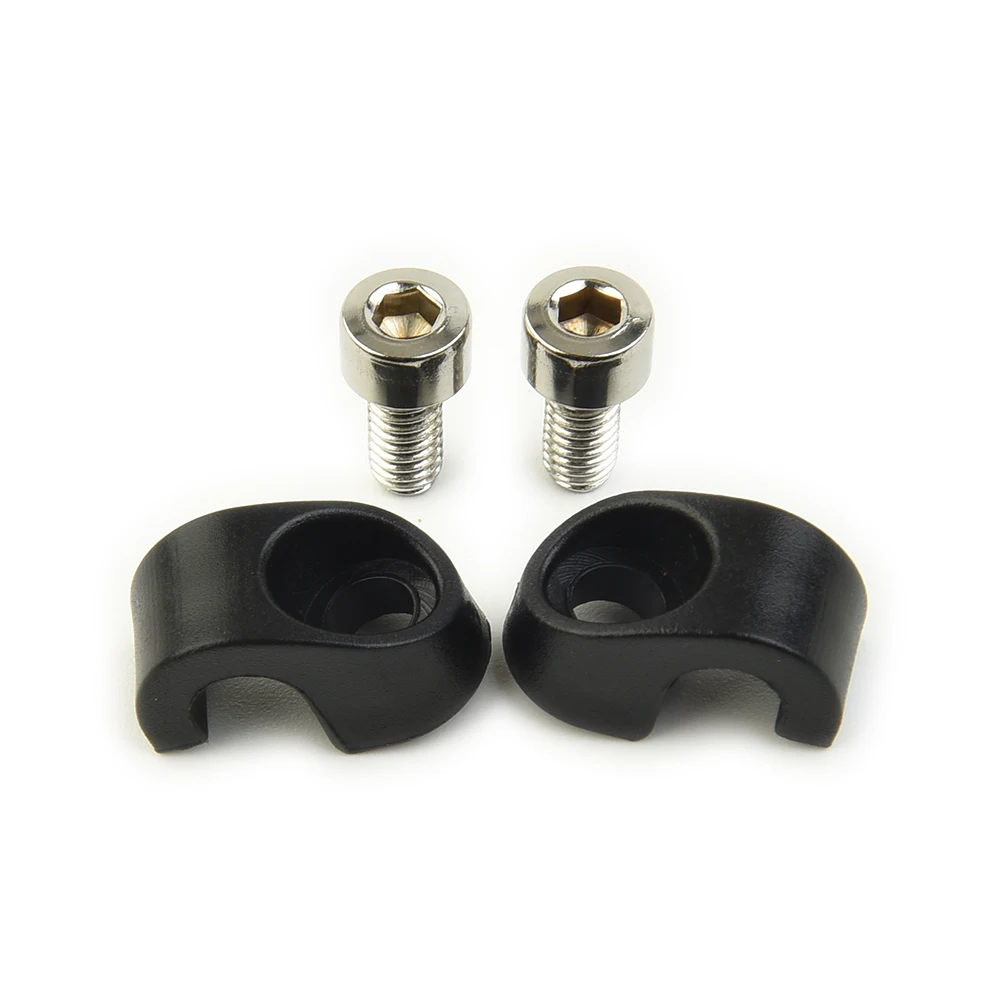 

2 PCS Bike Bicycle Fork Brake Housing Buckle Brake Cable Hose Clamp Cable Guide M4 Front Fork Fixing C-shaped Buckle