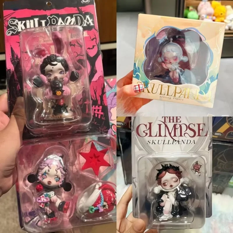 Натуральная Skullpanda экшн-фигурка ко Дню святого Валентина подвесная открытка