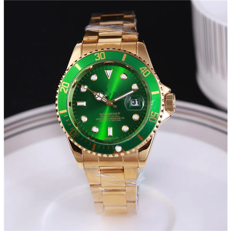 Men's Quartz WristWatch Stainless Steel Band Fashion Waterproof Personality Calendar Quartz Watches for Men's Mechanical Watches