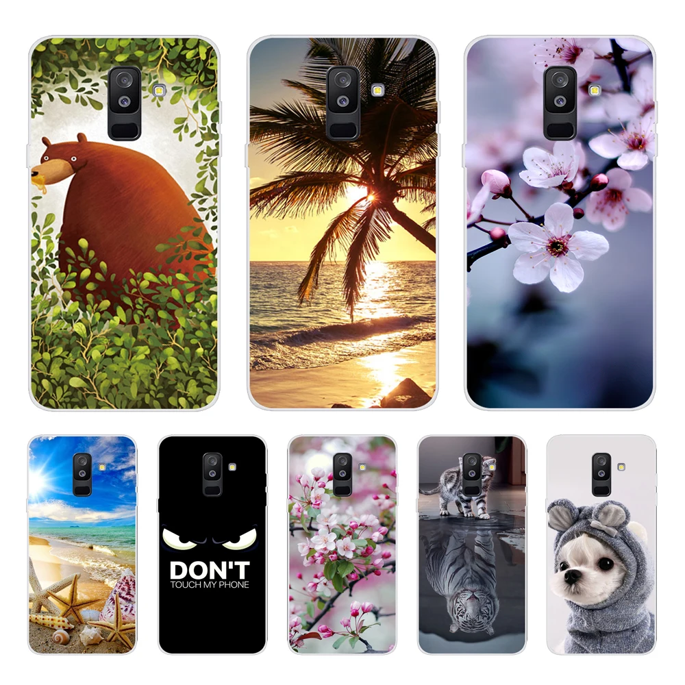 Чехол для телефона Samsung Galaxy A6 Plus 2018 A605 A605F, полностью защищающие чехлы для телефонов Samsung A 6 2018 A6 Plus, задняя крышка, бампер