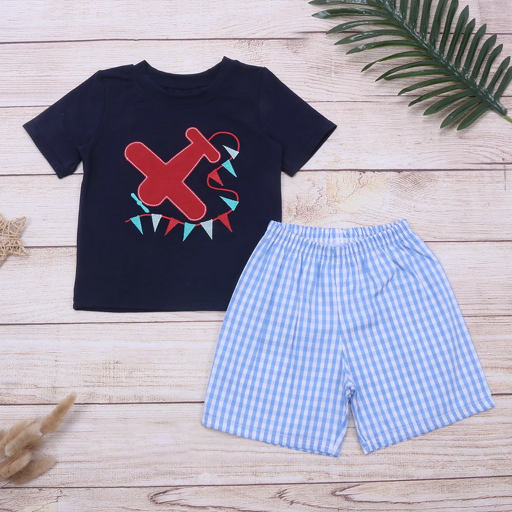 Одежда для маленьких мальчиков комплект одежды на весну и лето из двух предметов