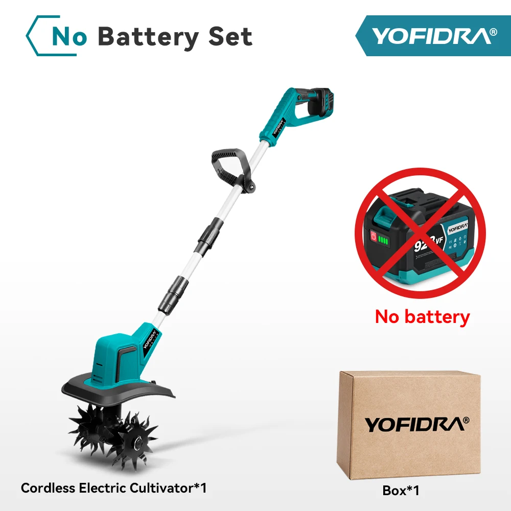 

YOFIDRA Бесщеточная электрическая культиватор 1500Вт 21В