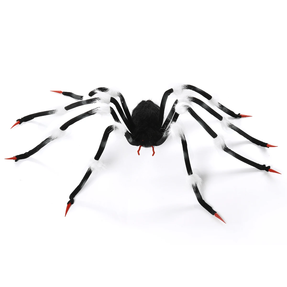 

Гигантский жуткий паук для Хэллоуина, 12 см, Детские страшные игрушки с приведениями, со светодиодными красными глазами, жуткий звук и вибрация, декор Вечерние
