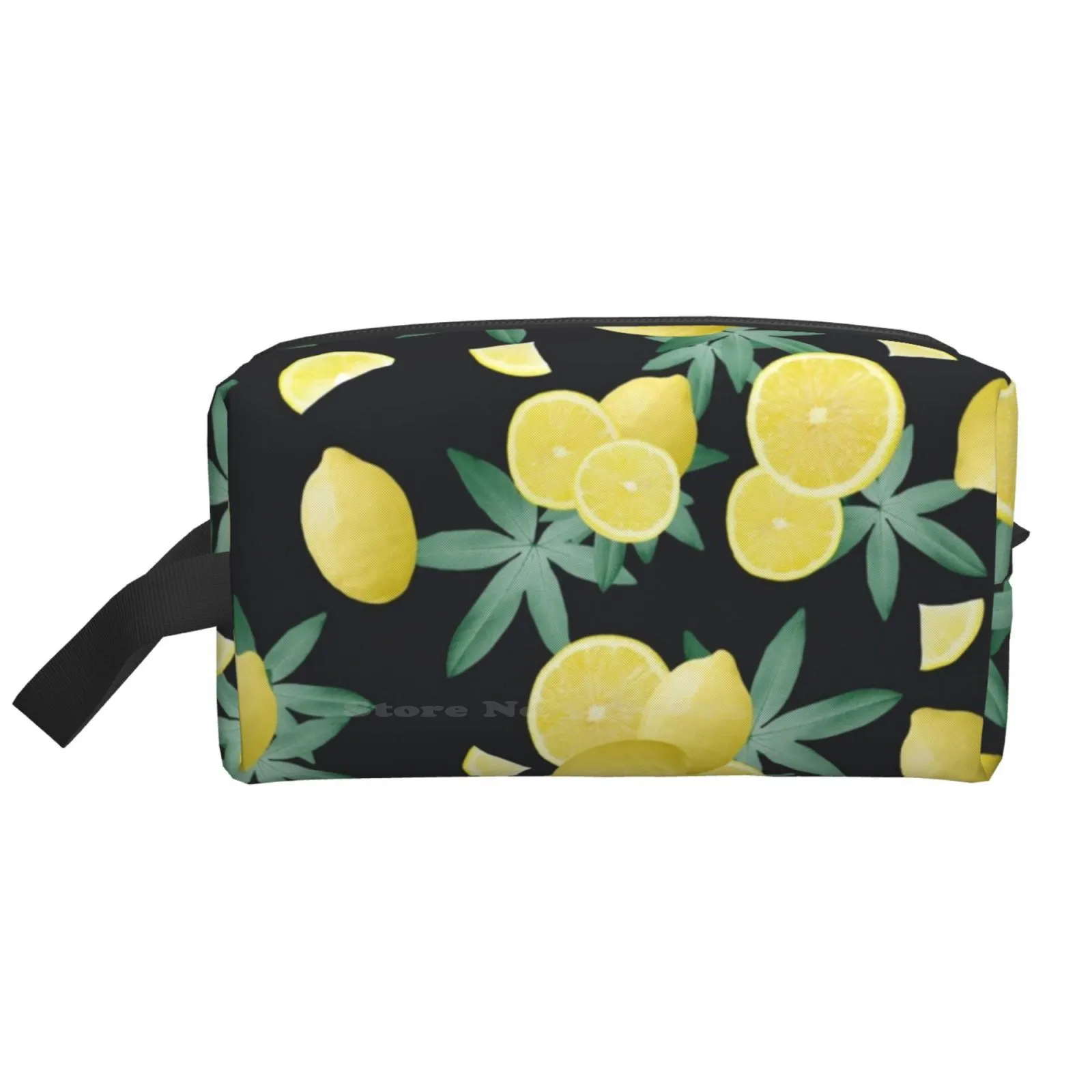 

Lemon Twist Vibes #5 #Tropical #Fruit #Decor #Art Digital Storage Bag Travel Bag Storge Bags Color Collage Pattern Green Leaves