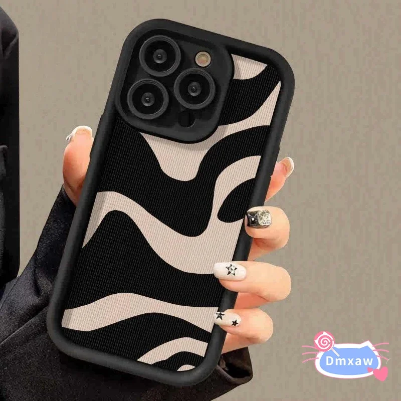 Чехол для телефона OPPO A60 4G A16E A16K F23 A98 A1 5G A95 A74 A54 A54S A16 A16S A9 A5 A1K в стиле черный белый