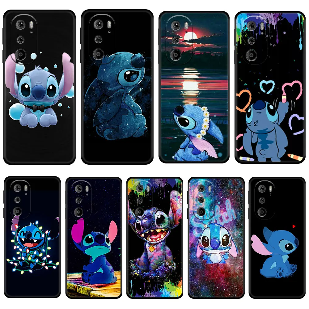 

Disney Stitch Look Moon Star Phone Case For Motorola G60 G50 G31 G30 G22 G9 G8 Power Lite Plus Edge 20Lite 30Pro One Fusion