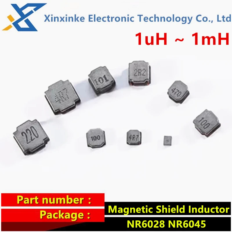 

10 шт., магнитные индукторы NR6028 NR6045 6*6 SMD