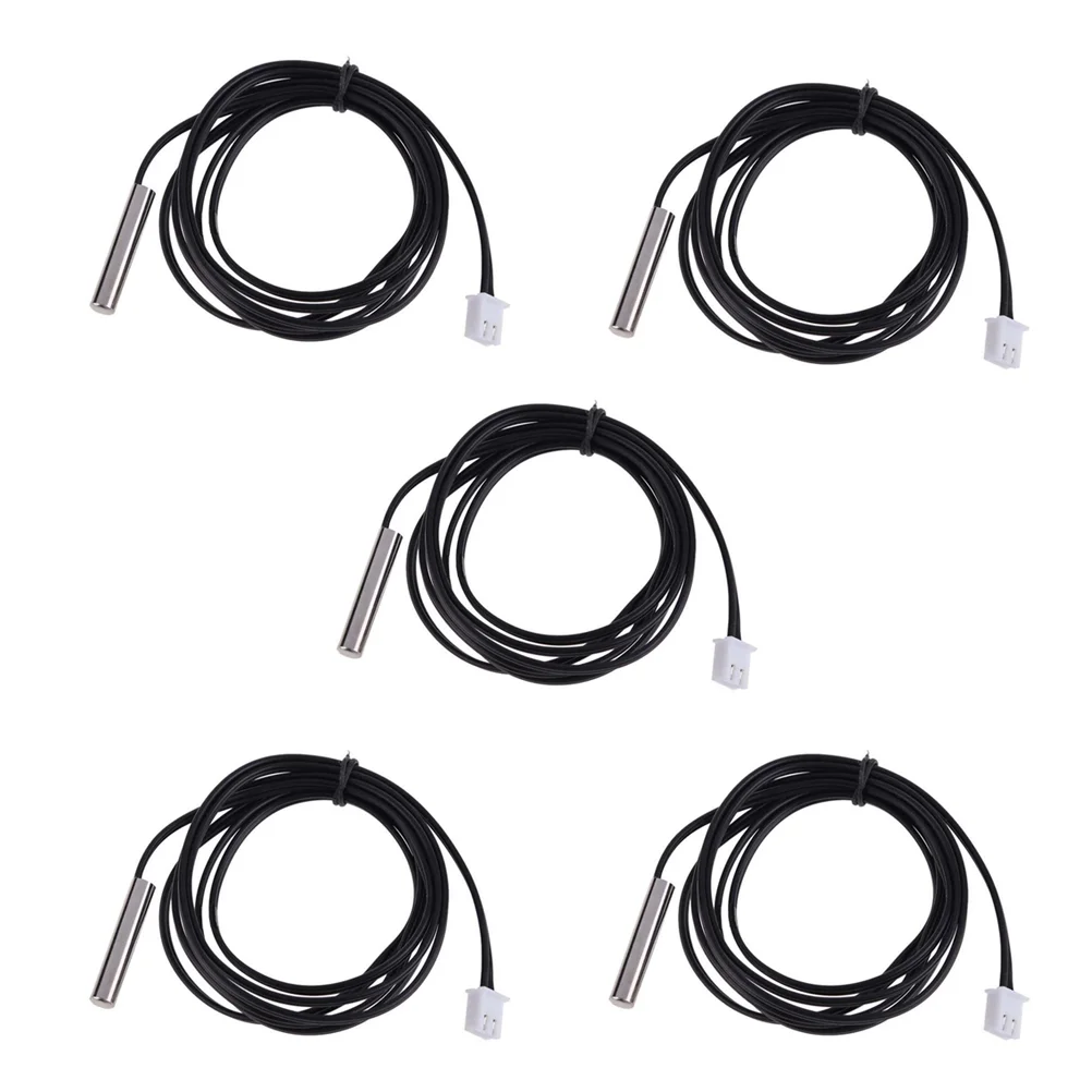 

5PCS NTC Temperature Sensors Durable Temperature Transducer Temperature Probe Accessories for Outdoor
