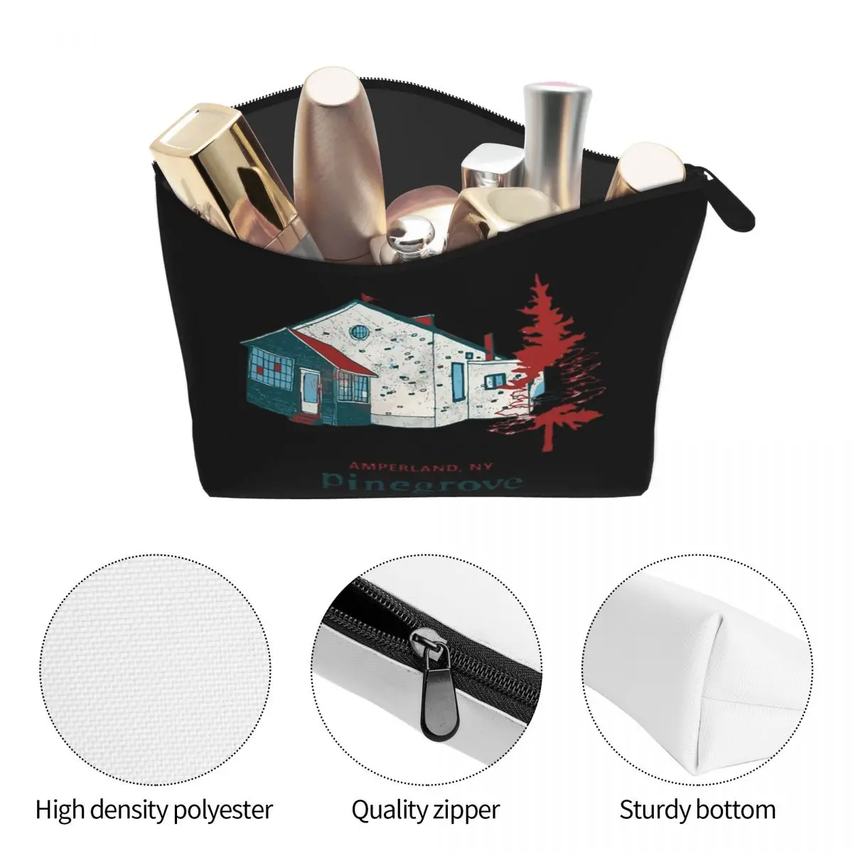 Фото Pinegrove Merch Amperland косметичка для женщин косметички дорожная сумка для хранения туалетных принадлежностей органайзер Dopp Kit Box №5