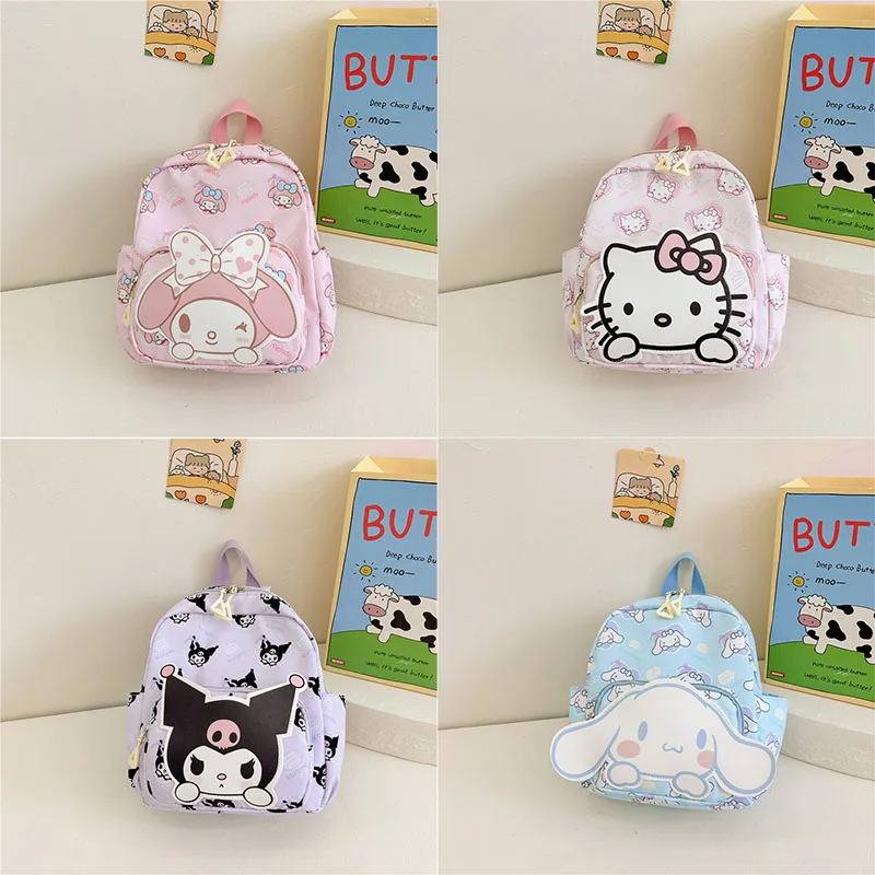 

Kawaii Sanrioed Cinnamoroll My Melody Hellokitty Kuromi New High Beauty and Large Capacity Childrens Load Reduction Backpack