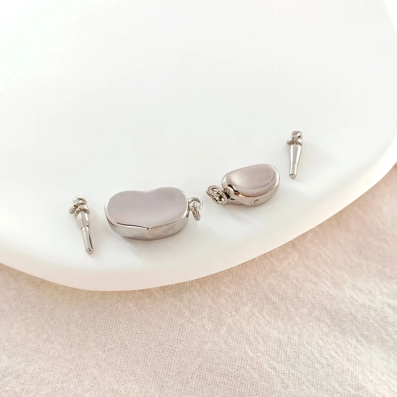 

1pcs white k-color heart-shaped inserting rod buckle DIY hand jewelry bracelet necklace connecting buckle accessory material