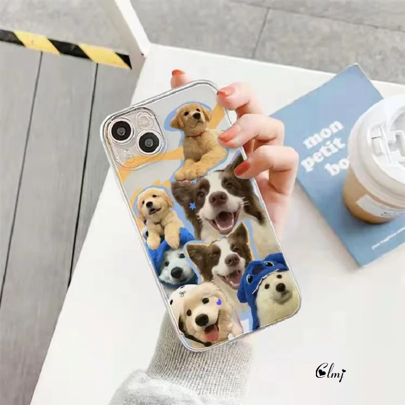Чехол для телефона Clmj Clumj Cute Dog Puppy iPhone 13 Mini 11 Pro 14 Plus 12 XS XR X силиконового защитного