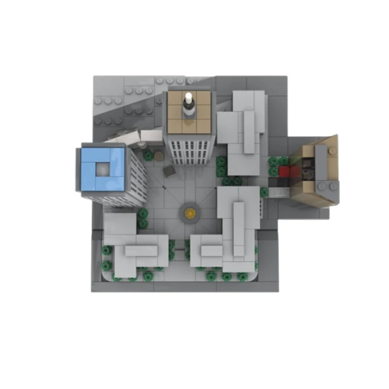 Точечная маленькая зернистая деталь собранная Строительная серия строительный