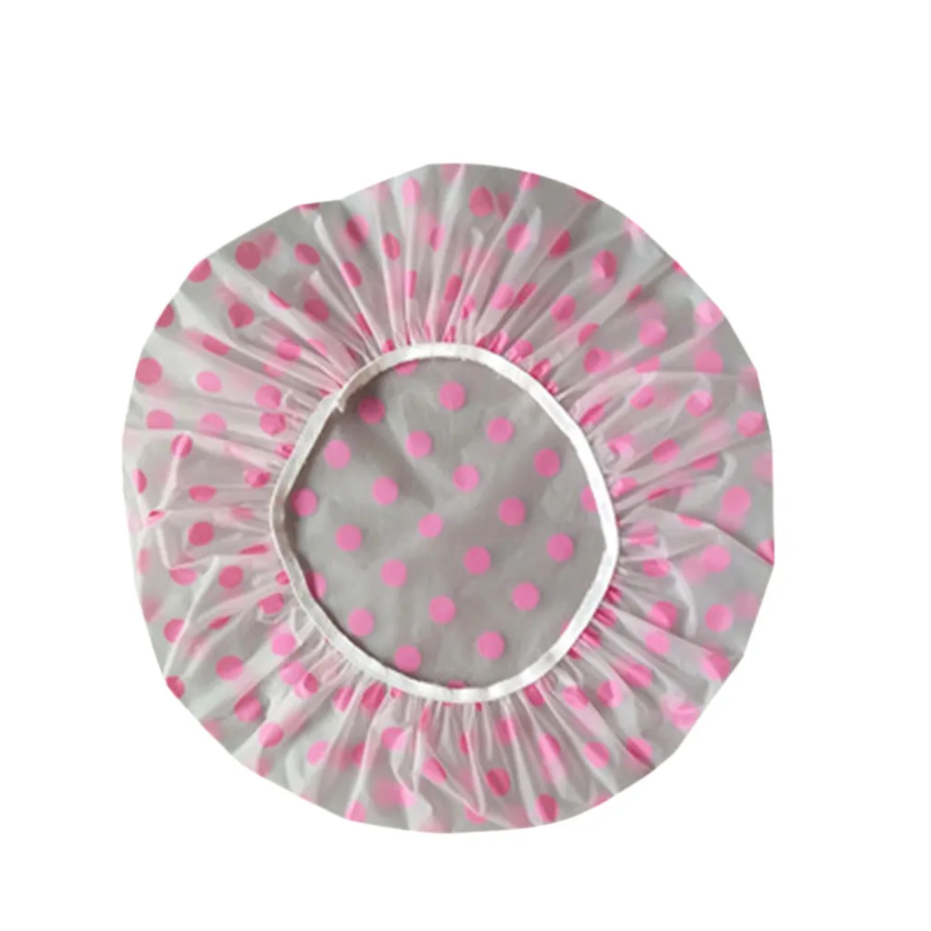 

Reusable Shower Cap 3-Piece Shower Bath Hat Elastic Waterproof Shower Cap Shampoo Polyester Thick Hair Cover Women Supplies