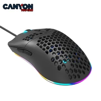 canyon usb wired rgb gaming mouse 4200 dpi programmable gaming mouse backlight ergonomic ultralight 69g for pc laptop lol gm 11